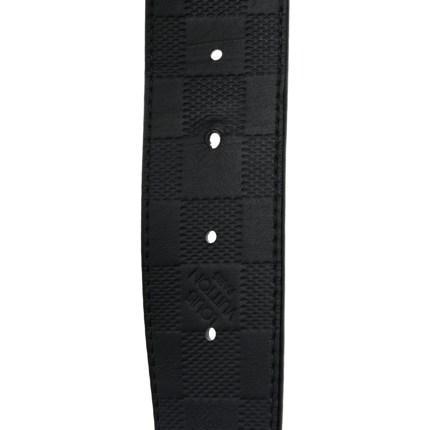 Damier Graphite Damier Infini 40mm LV Initiales Reversible Belt 95 38 Gray Black