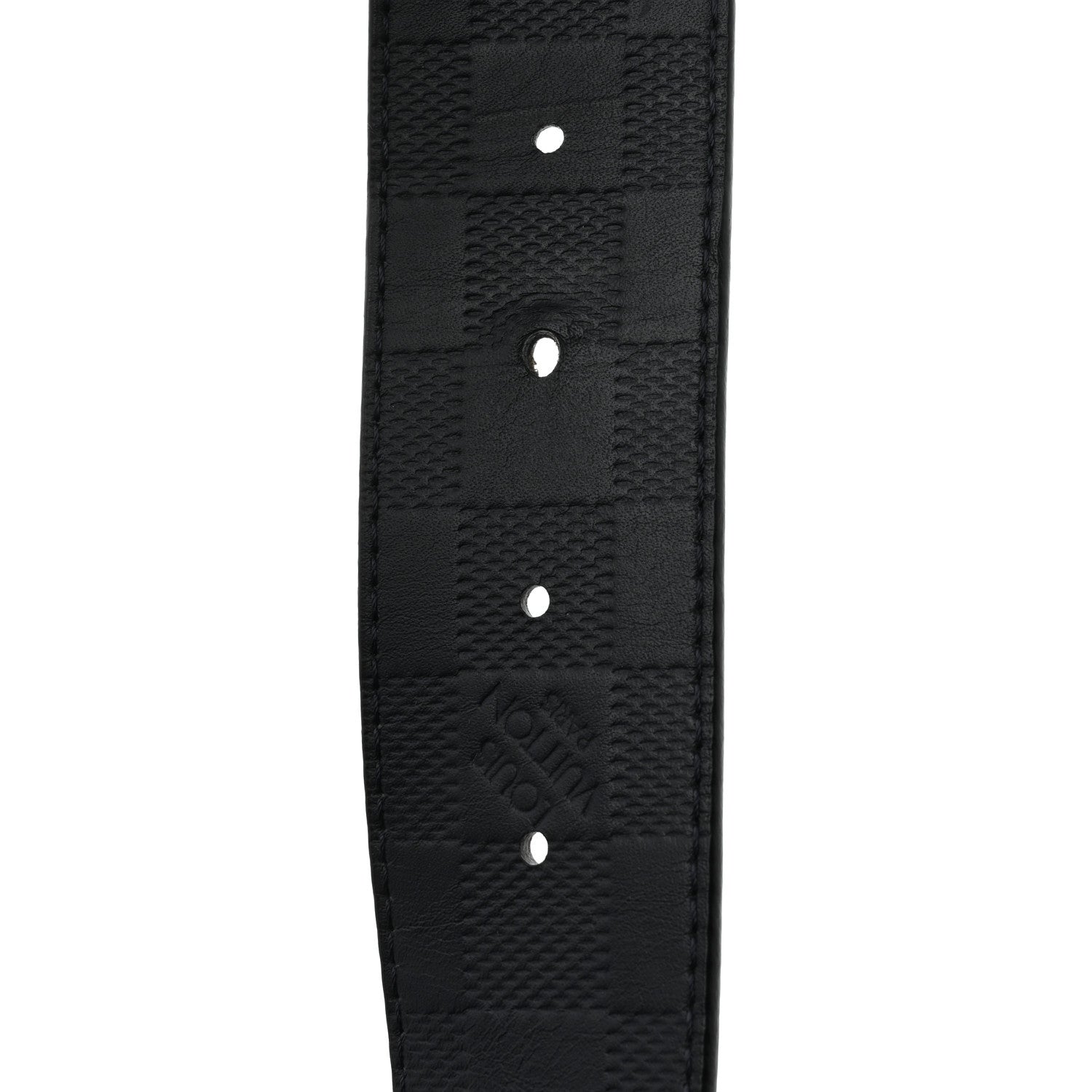 Louis Vuitton Damier Graphite Damier Infini 40mm LV Initiales Reversible Belt 95 38 Gray Black 6 of 7