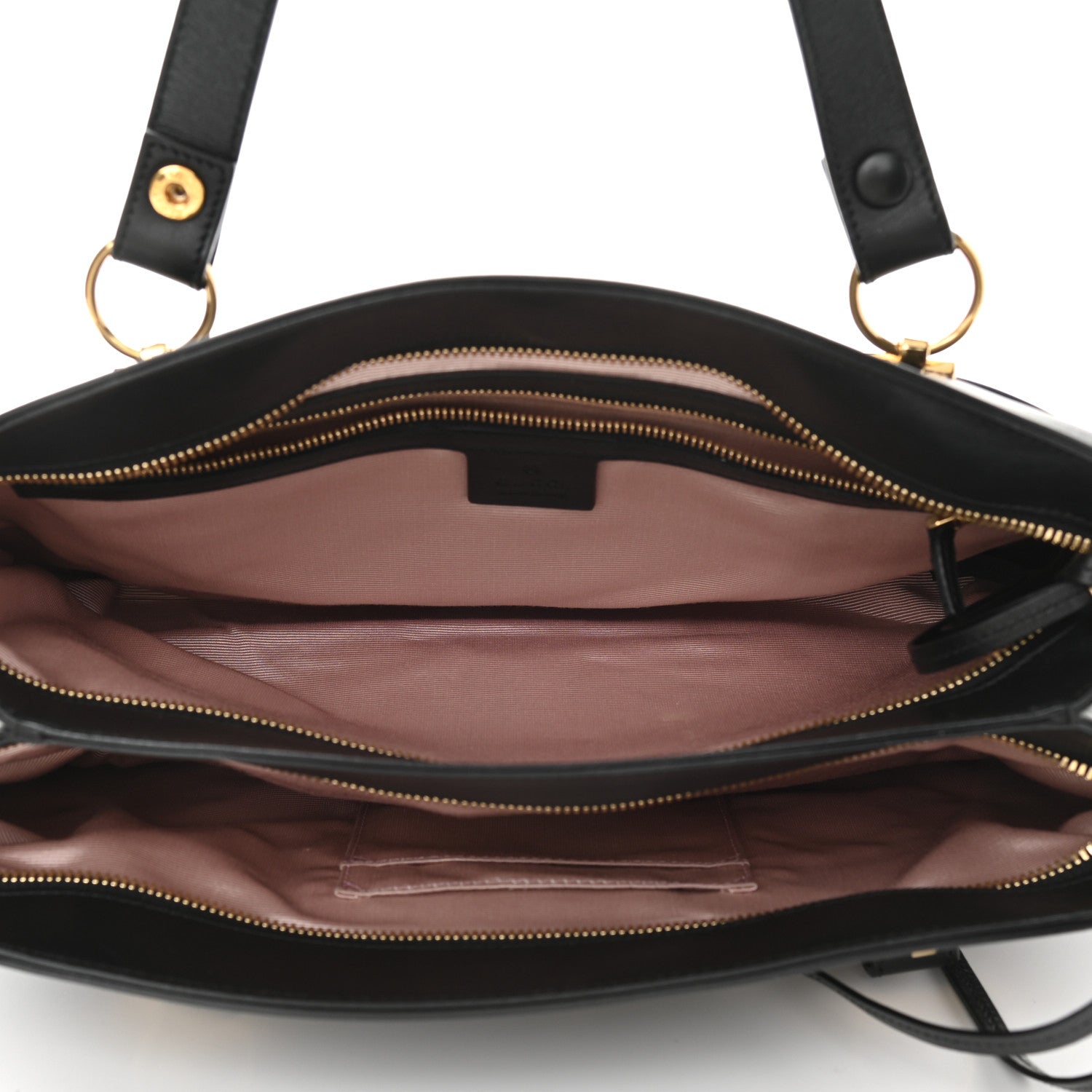 Gucci Vitello Palmellato Lux Large Arli Top Handle Bag Black 5 of 10