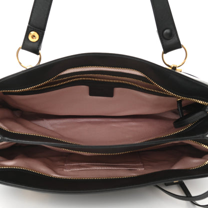 Gucci Vitello Palmellato Lux Large Arli Top Handle Bag Black 5 of 10