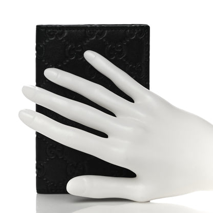 Gucci Guccissima Passport Case Black 2 of 10