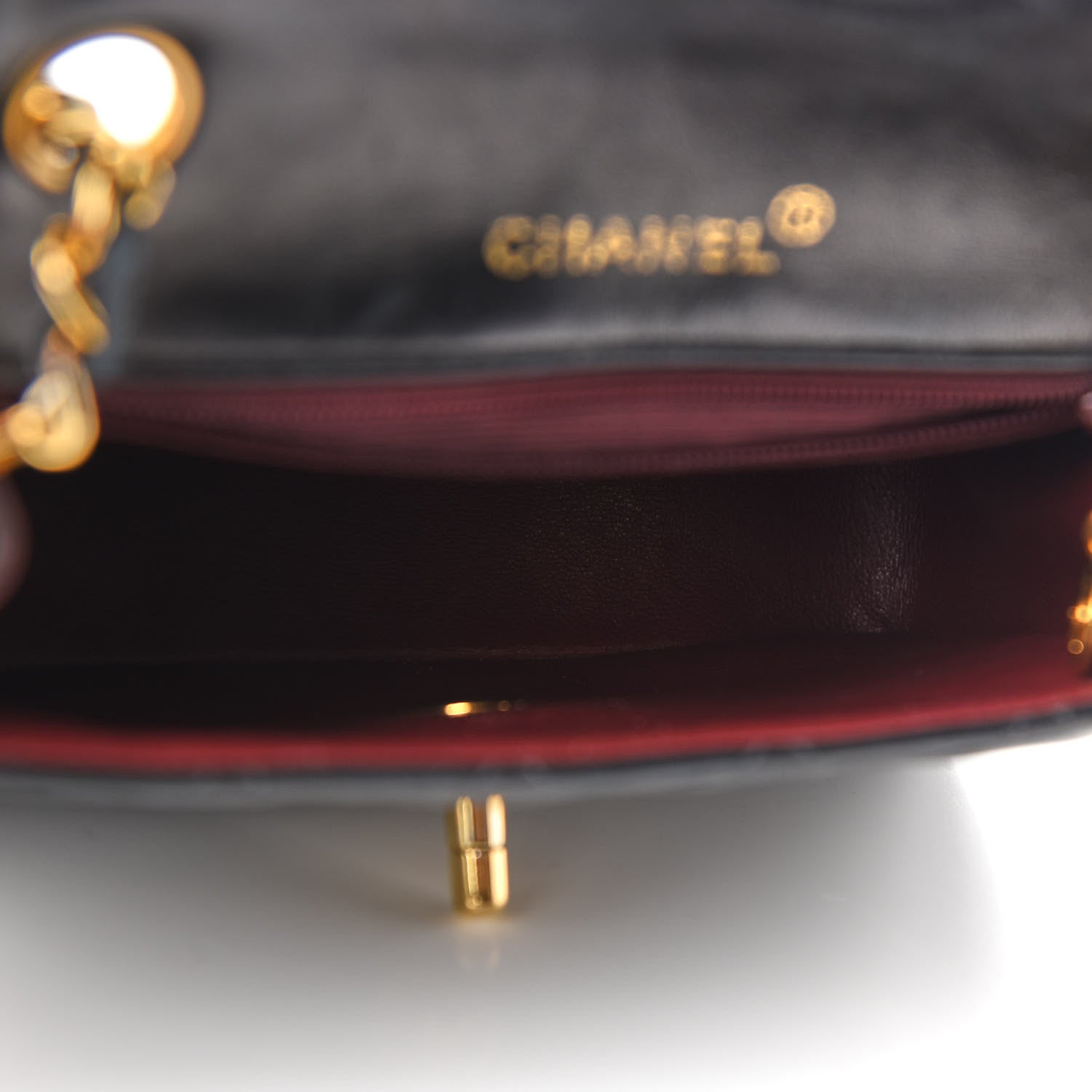 Chanel Lambskin Quilted Mini Square Flap Bag Black 5 of 11