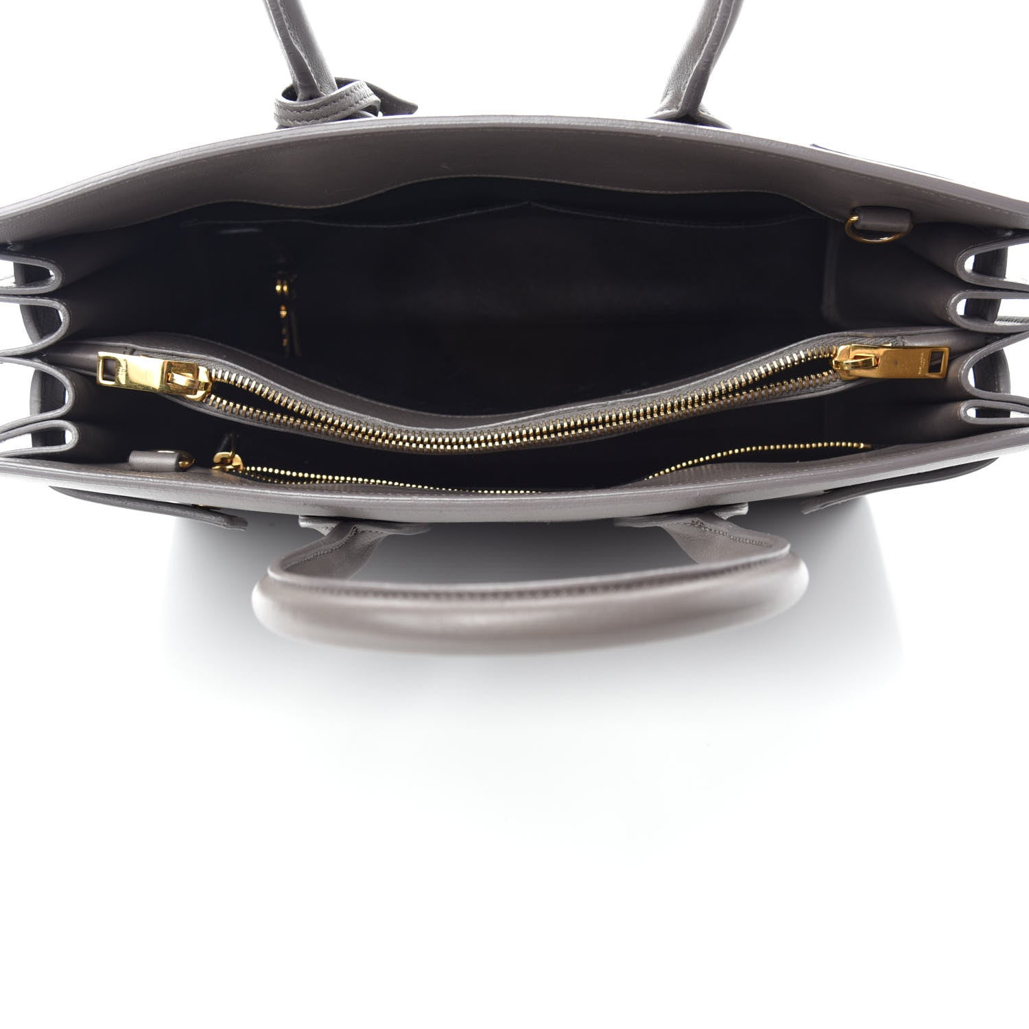 Saint Laurent Grained Calfskin Small Sac De Jour Fog 5 of 20