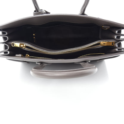 Saint Laurent Grained Calfskin Small Sac De Jour Fog 5 of 20