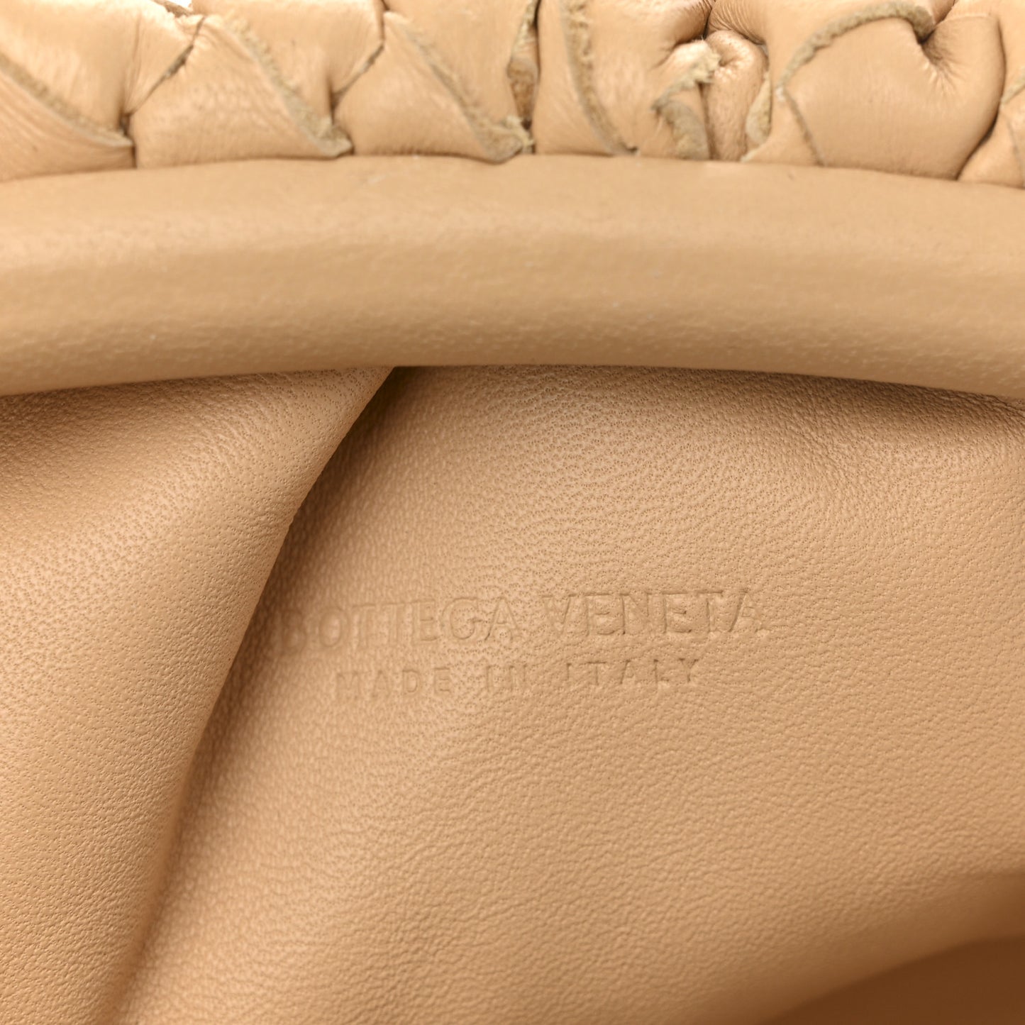 Nappa Intrecciato The Mini Pouch Almond
