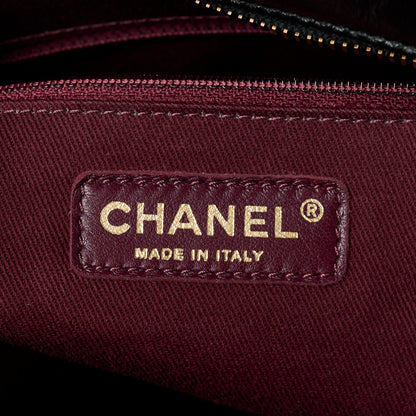 Chanel Glazed Calfskin Castle Rock Bowling Bag Black 7 of 12