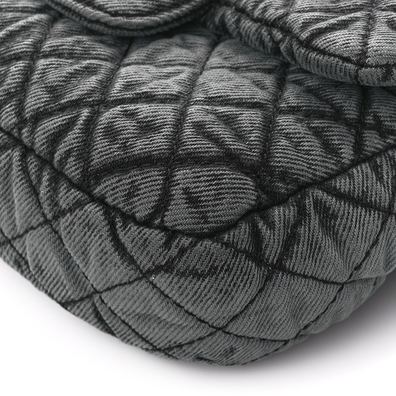 Chanel Washed Denim Quilted Small Denimpression Flap Grey Black 11 of 11
