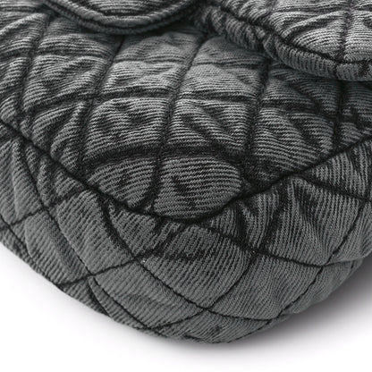 Chanel Washed Denim Quilted Small Denimpression Flap Grey Black 11 of 11