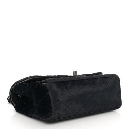 Chanel Velvet Quilted Mini Rectangular Flap So Black 4 of 11