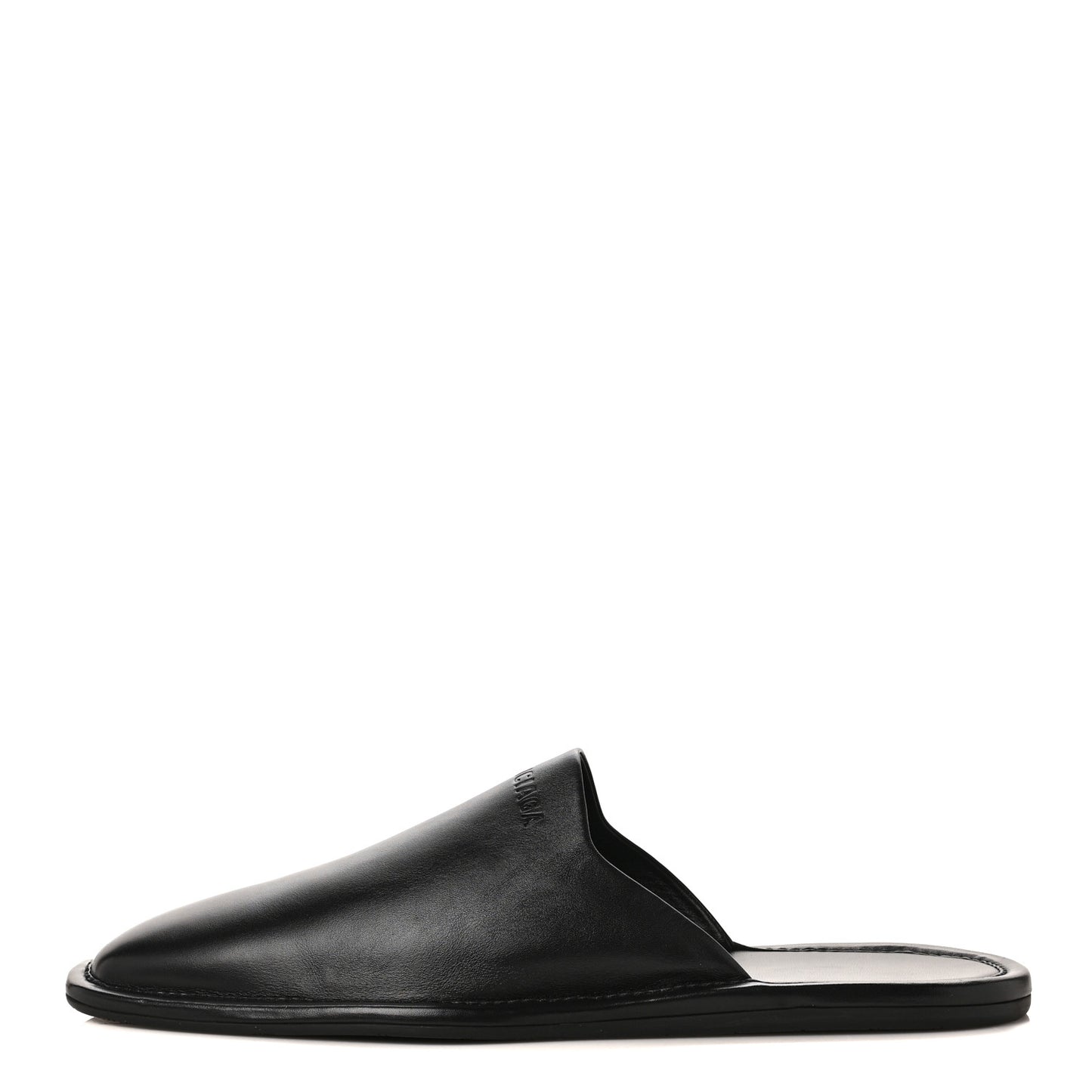 Smooth Calfskin Mens Cozy Slip-On Loafers 46 Black