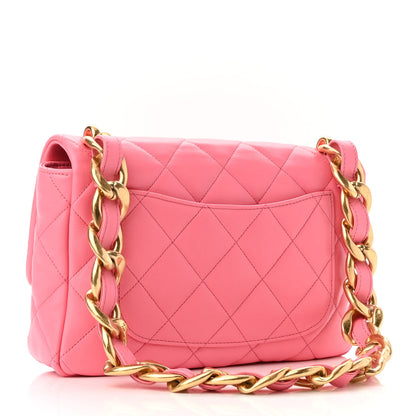Chanel Lambskin Quilted Large CC Funky Town Flap Pink 3 of 10