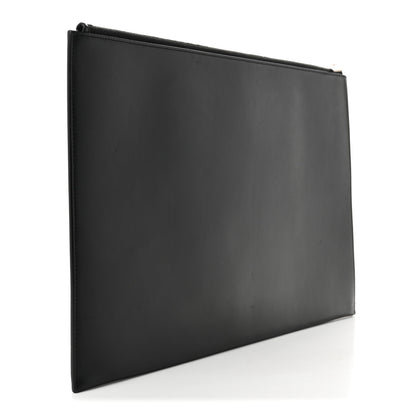 Saint Laurent Calfskin Sweet Dreams Shark Zipped Pouch Black 3 of 8