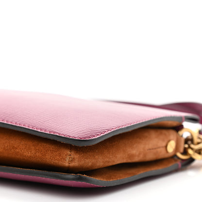 Givenchy Goatskin Suede Cross 3 Crossbody Bag Fig Pink Cherry 10 of 10