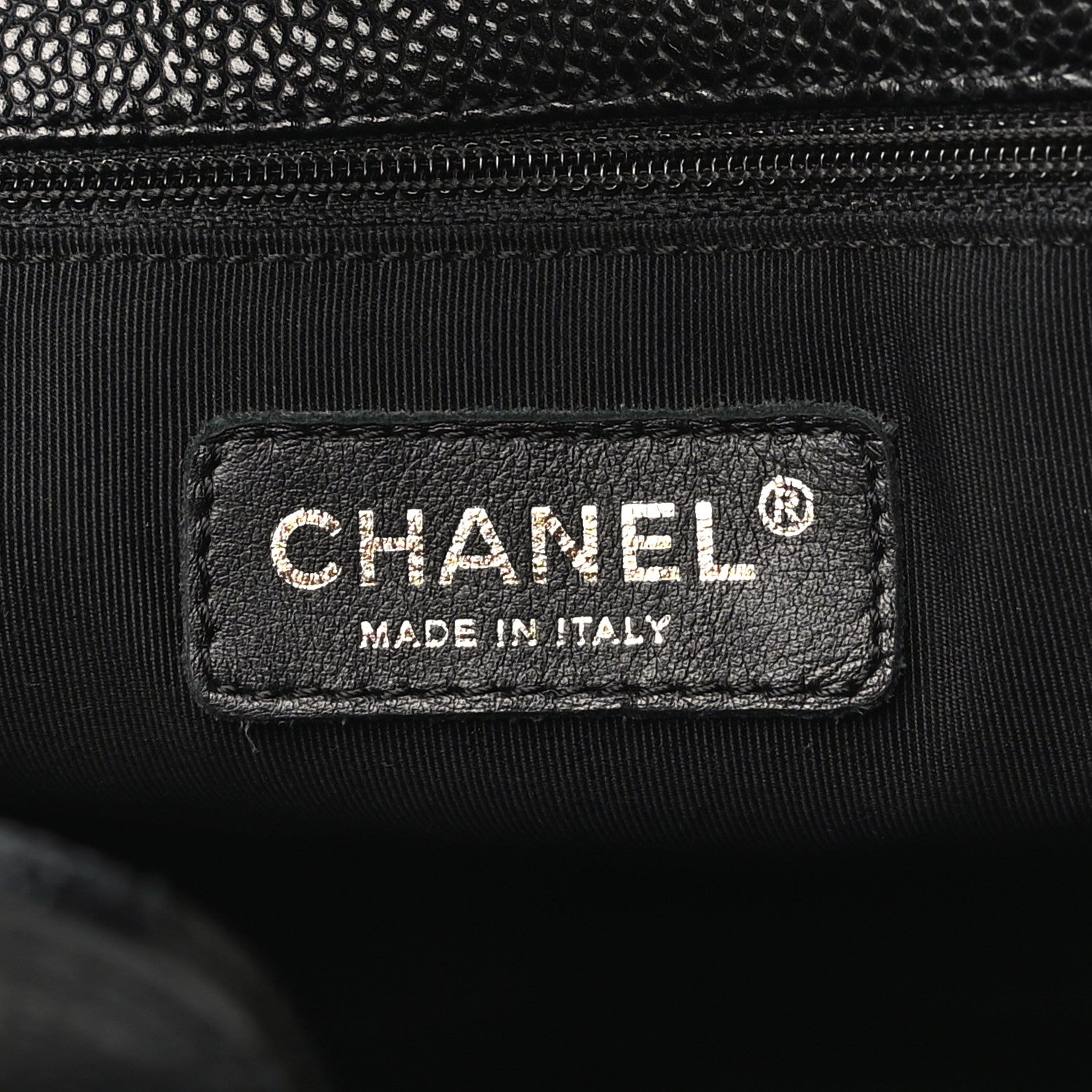 Chanel Caviar Quilted Petit Shopping Tote PST Black 6 of 10