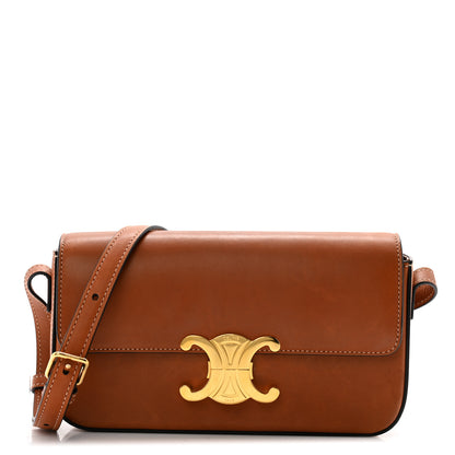 Celine Natural Calfskin Triomphe Shoulder Bag Tan 1 of 15