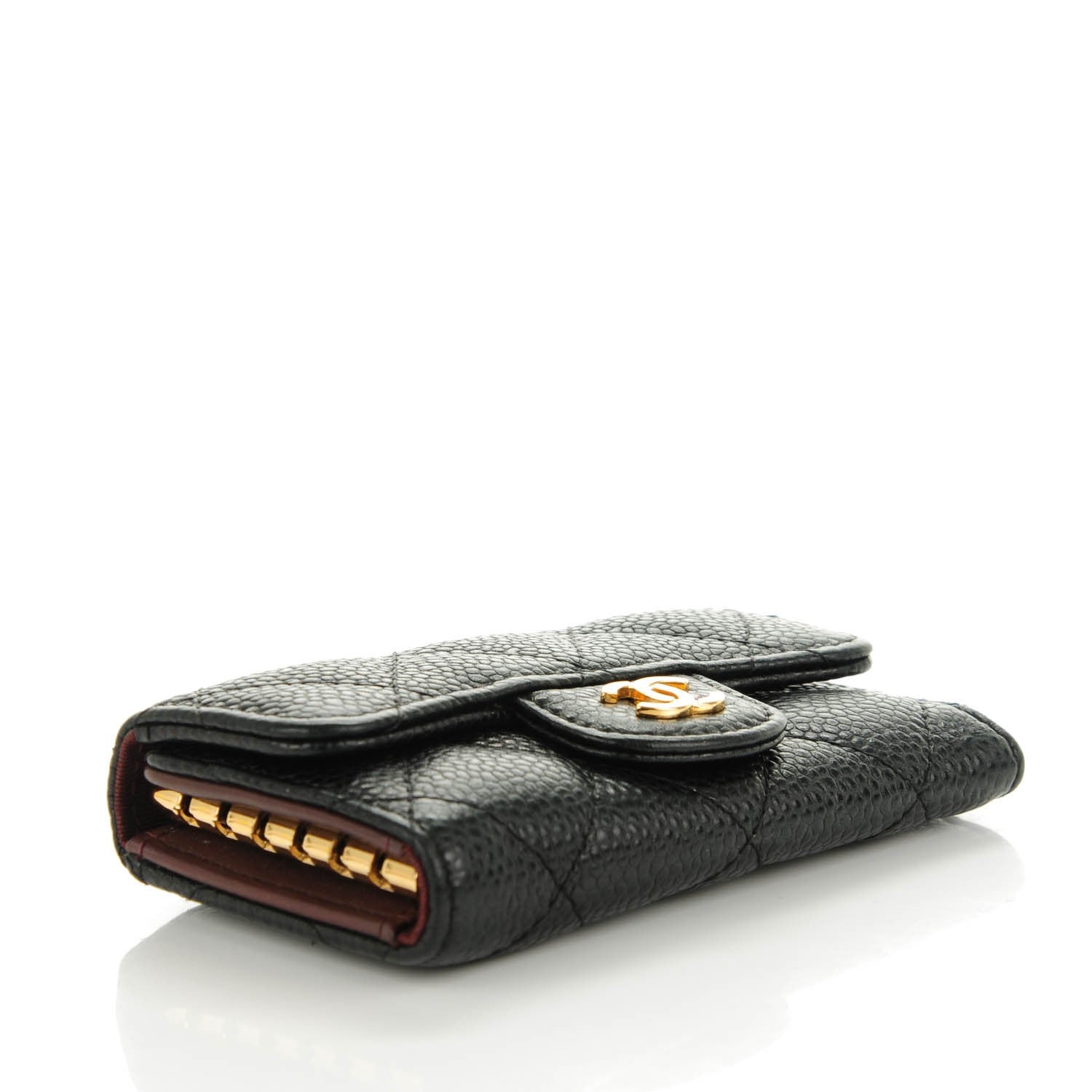 Chanel Caviar Quilted 6 Key Holder Black 4 of 8