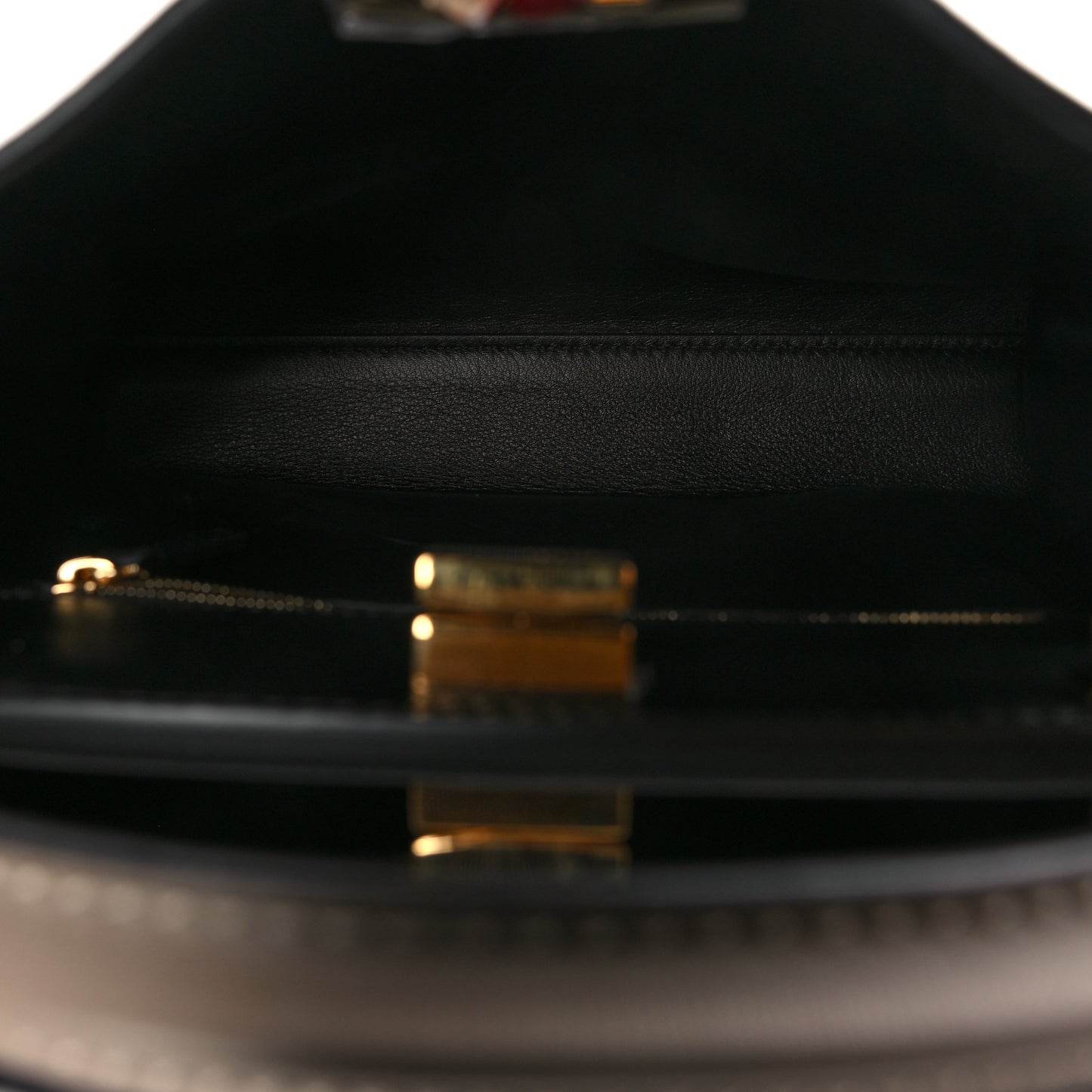 Vitello Tahiti Burro Medium Peekaboo Iconic Essentially Satchel Tortora Black