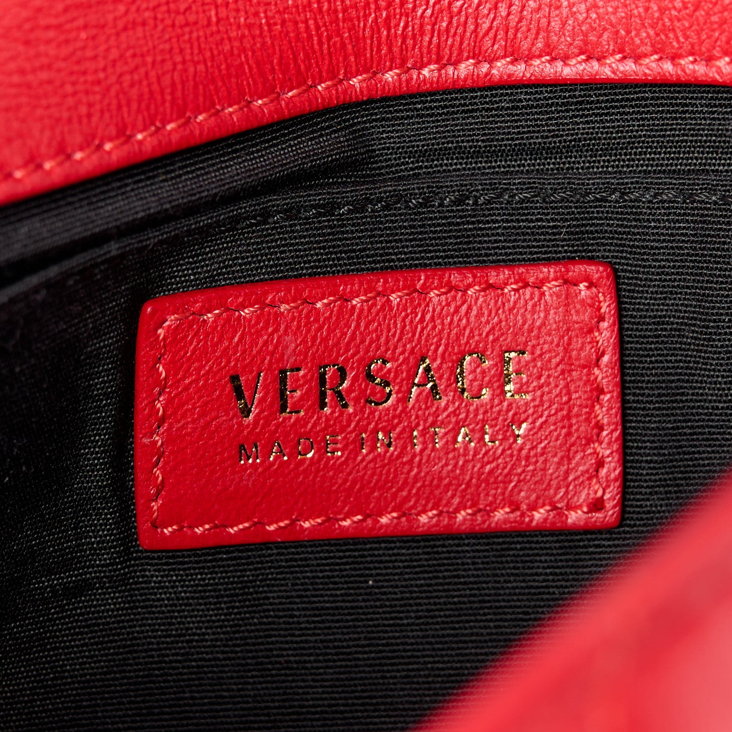 Versace Nappa Quilted Small Medusa Chain Crossbody Red 6 of 11