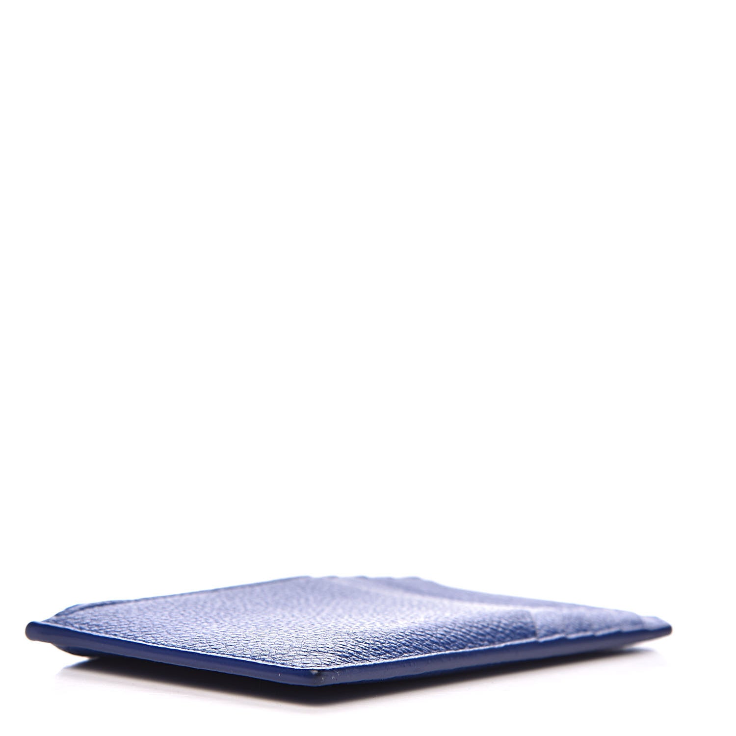 Saint Laurent Grained Calfskin 5 Fragments Zip Pouch Card Holder Blue 4 of 7