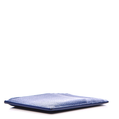 Saint Laurent Grained Calfskin 5 Fragments Zip Pouch Card Holder Blue 4 of 7