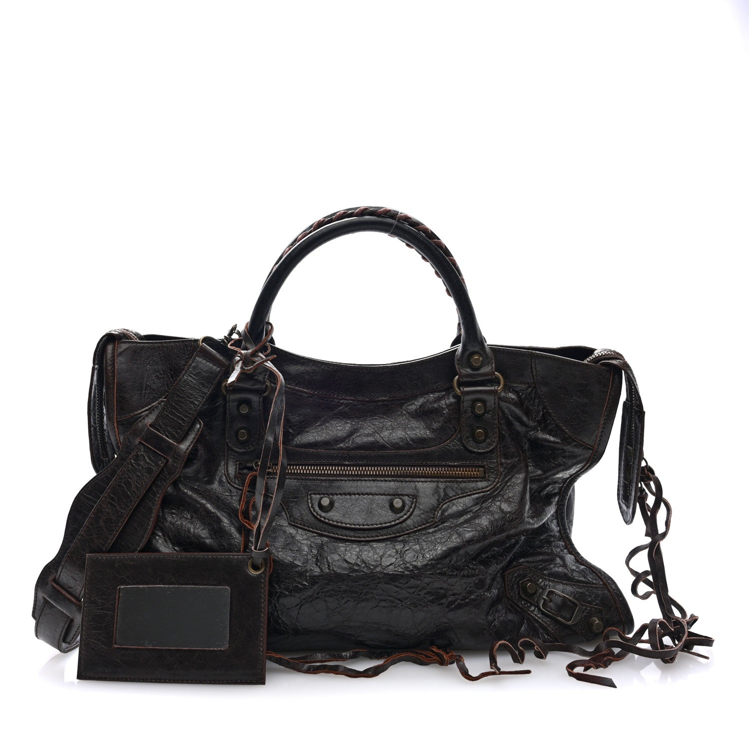 Balenciaga Agneau Classic Hardware City Cigare Fonce 3 of 10