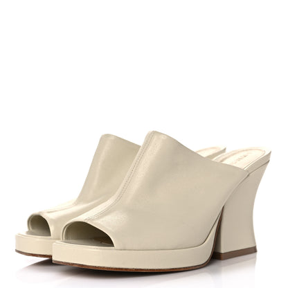 Bottega Veneta Nappa Stack Mule Sandals 36.5 Sea Salt 3 of 9