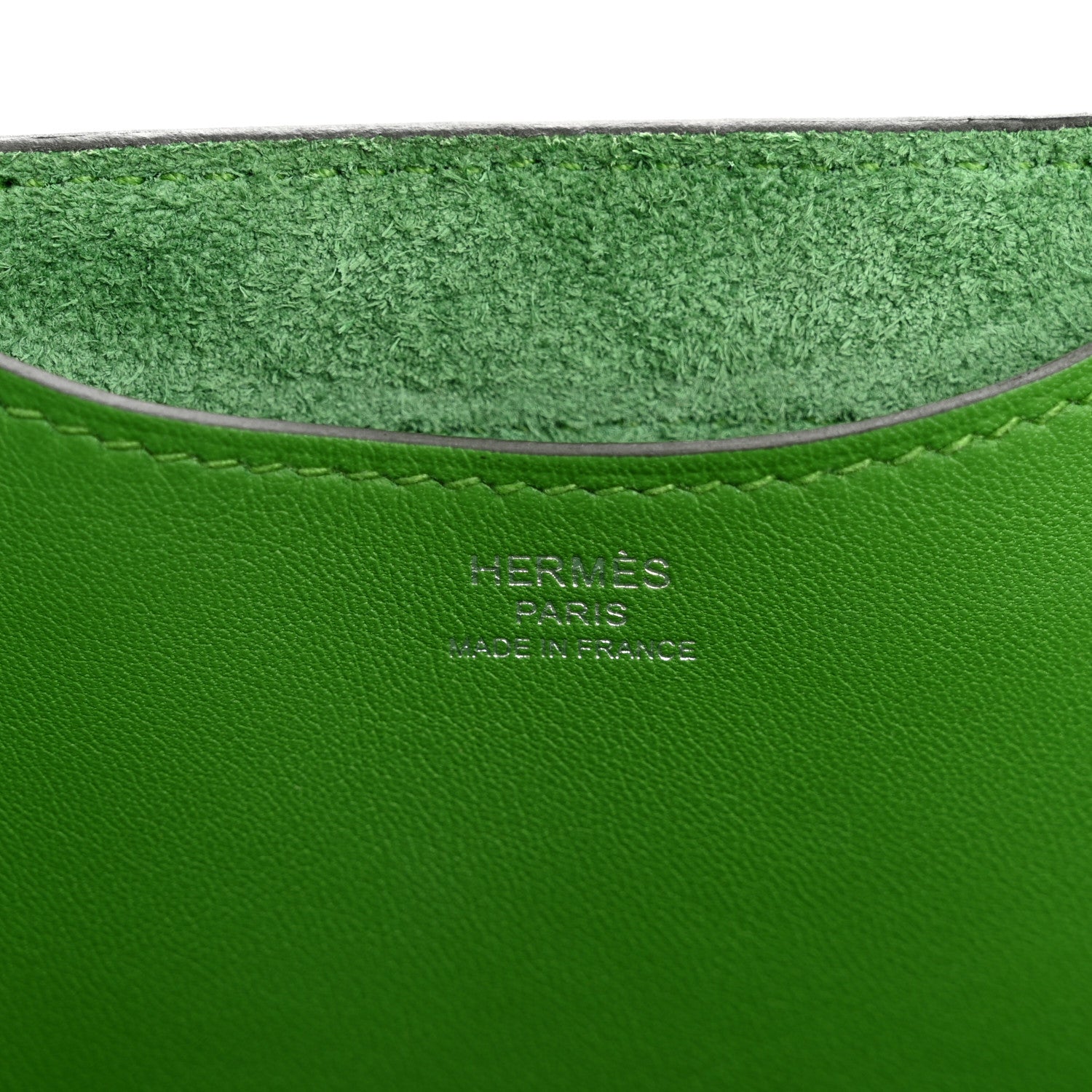 Hermes Taurillon Clemence Swift In-The-Loop 18 Bag Vert Yucca 6 of 10