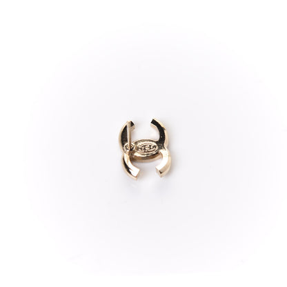 Chanel Enamel Crystal CC Earrings Gold Pink 7 of 15