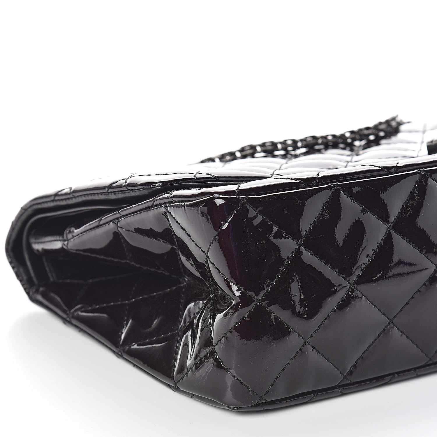 Chanel Patent Quilted 2.55 Reissue 227 Flap Prune 9 of 11