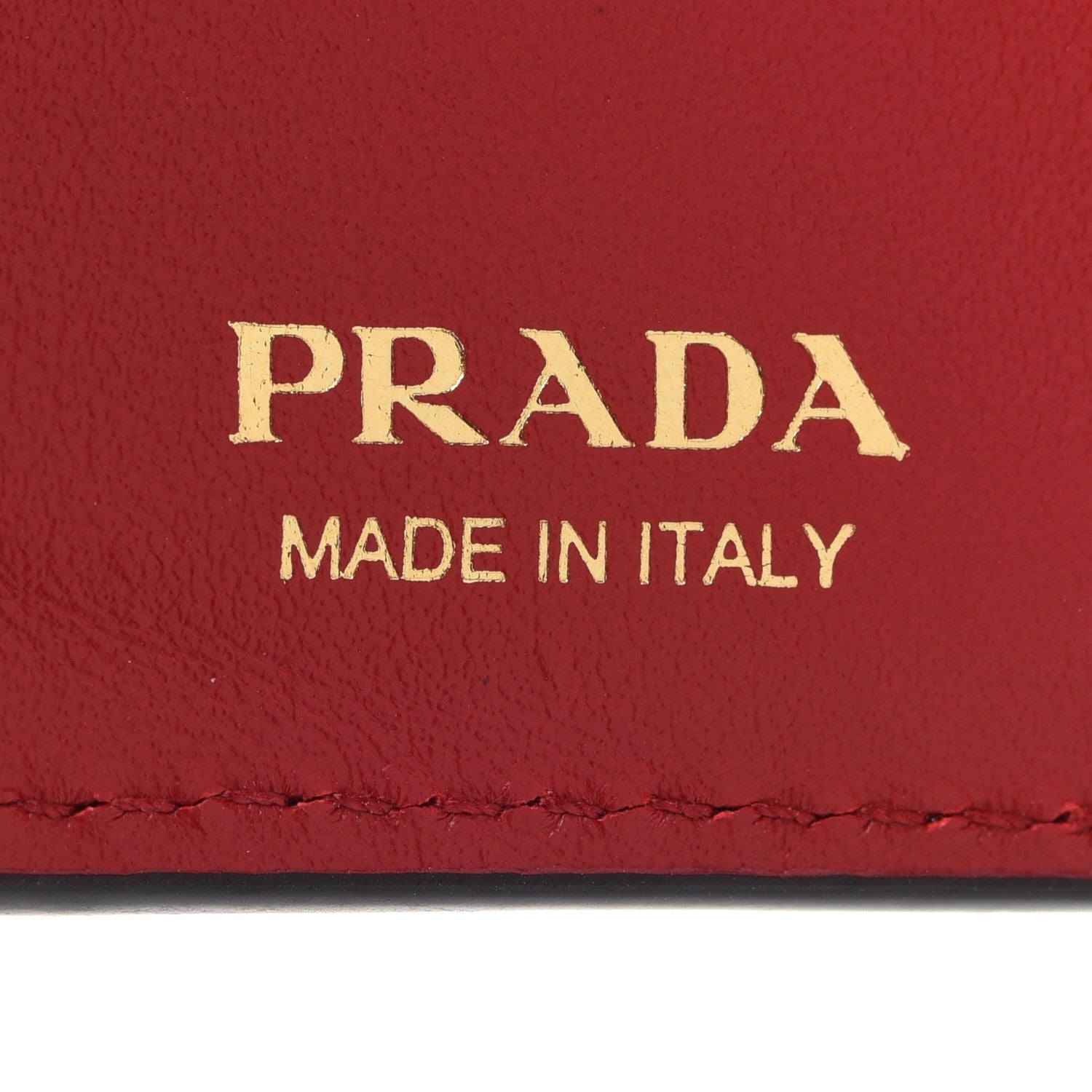 Prada Vitello Daino Small Bi-Fold Wallet Black Fuoco 6 of 7