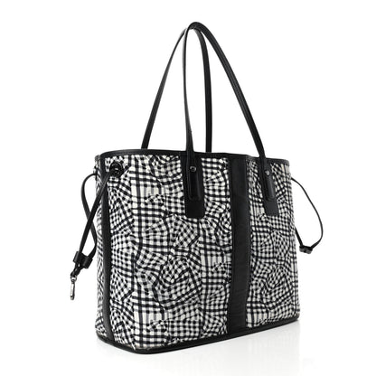 MCM Visetos Medium Liz Reversible Shopper Tote Black 4 of 8