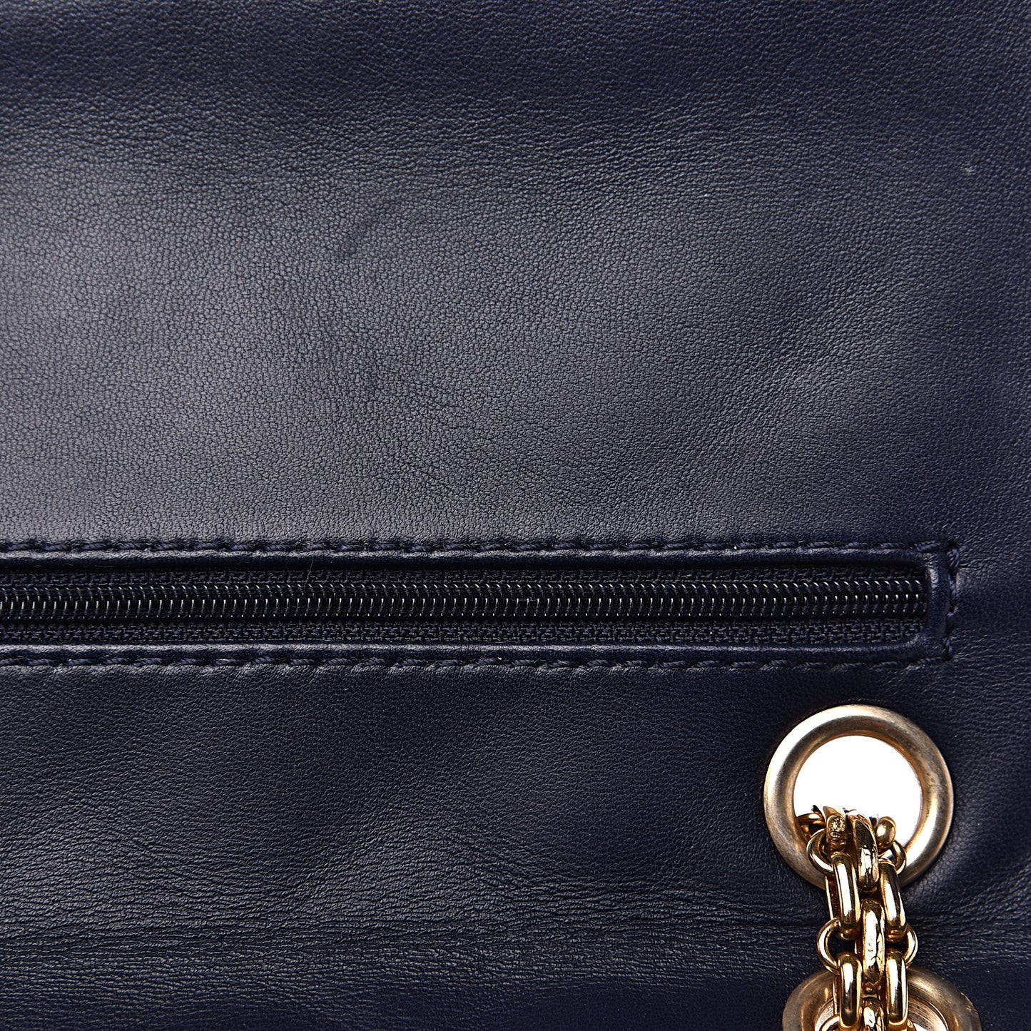 Distressed Patent Quilted 2.55 Reissue 226 Flap Navy