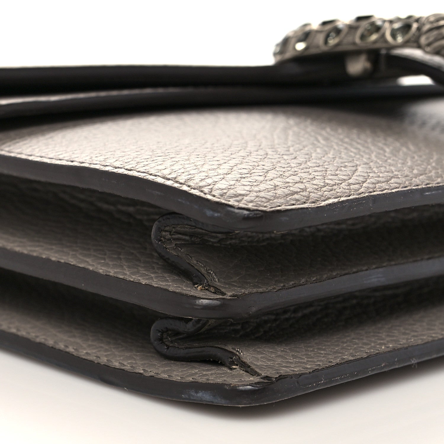 Gucci Pebbled Calfskin Small Dionysus Shoulder Bag Dusty Grey 10 of 11