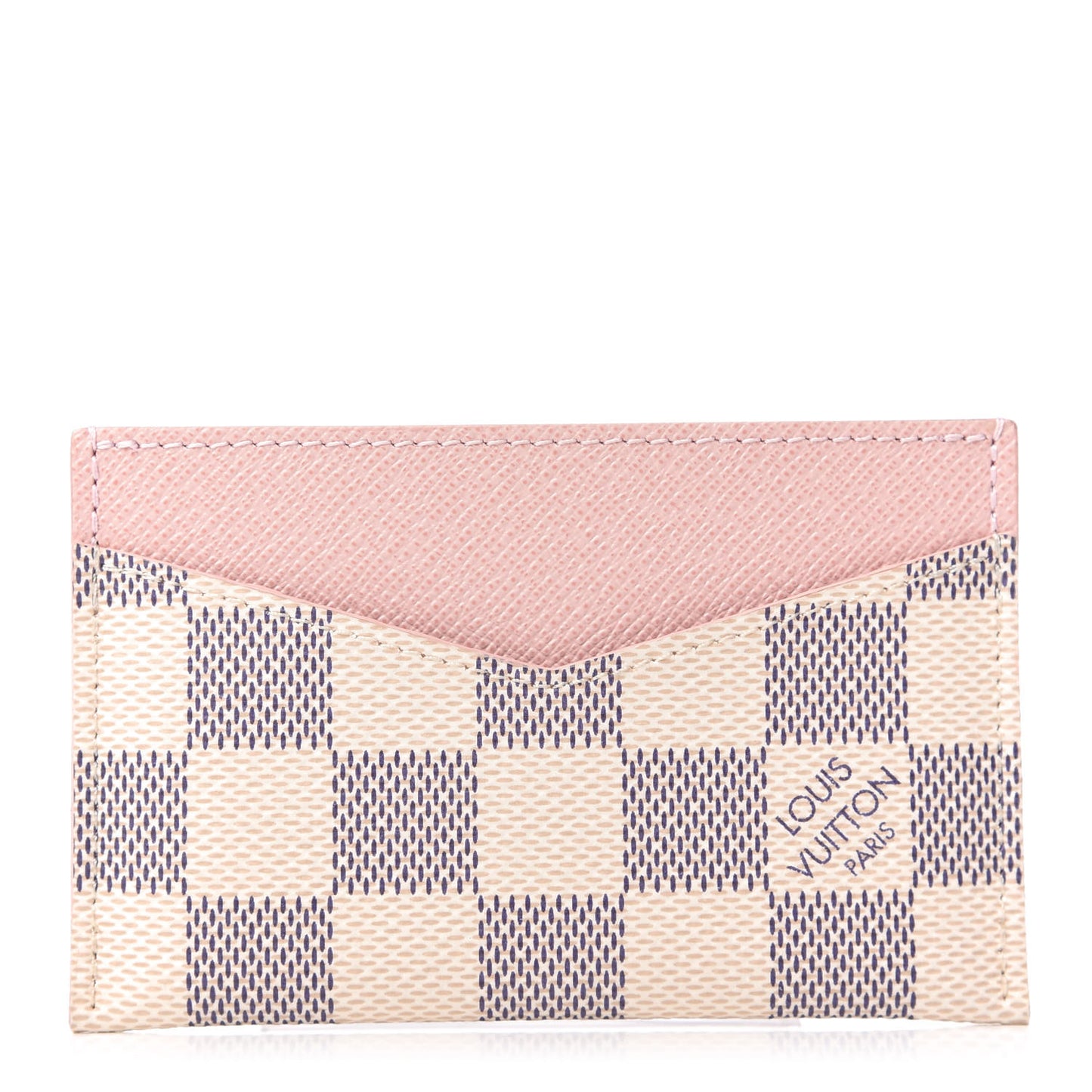Damier Azur Daily Card Holder Rose Ballerine