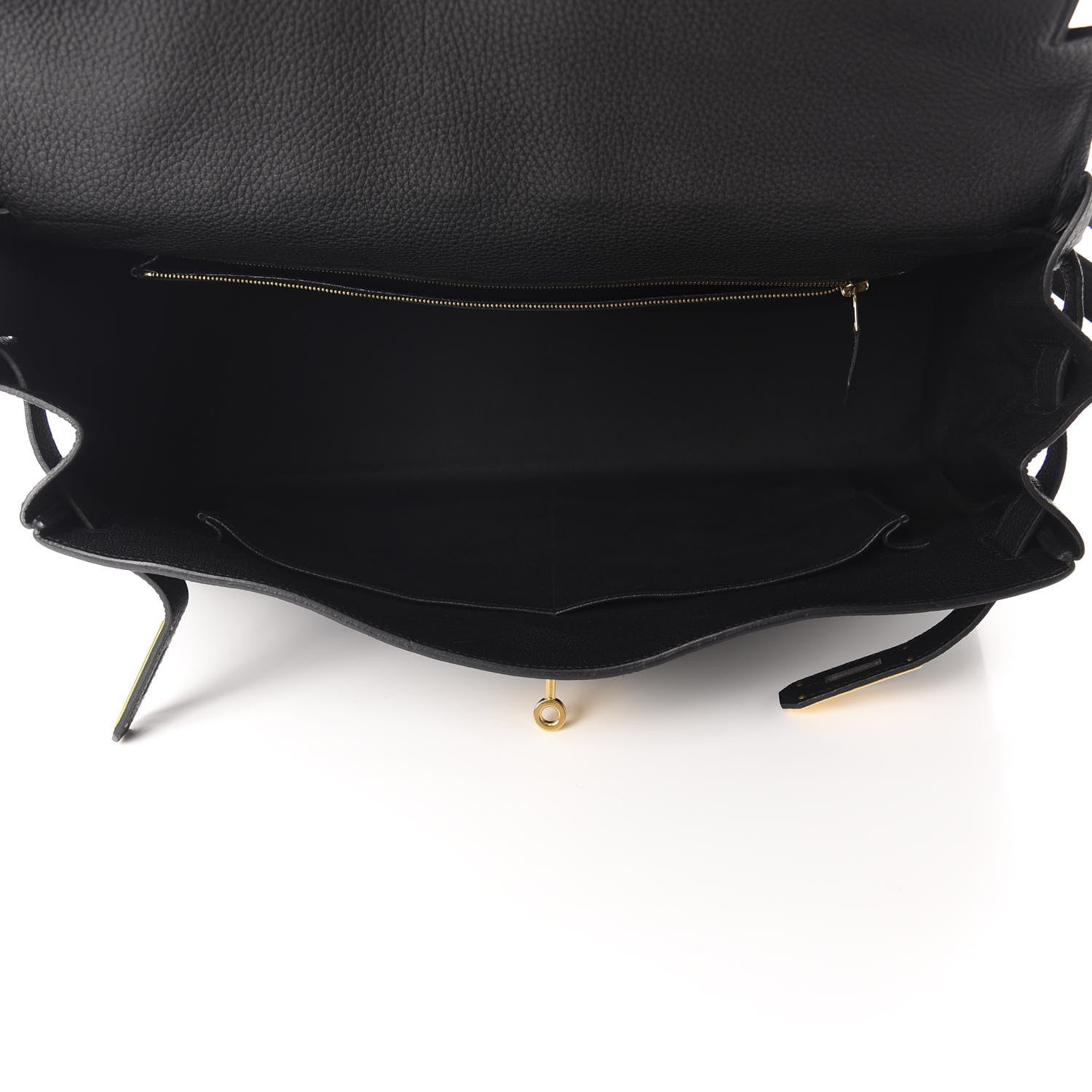 Hermes Togo Kelly Retourne 40 Black 16 of 37