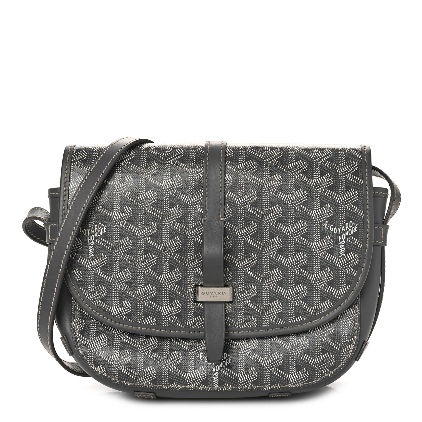 Goyardine Belvedere II PM Messenger Bag Gray