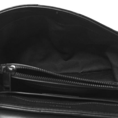 Saint Laurent Calfskin Y Quilted Monogram Monochrome Small Loulou Chain Satchel Black 4 of 11