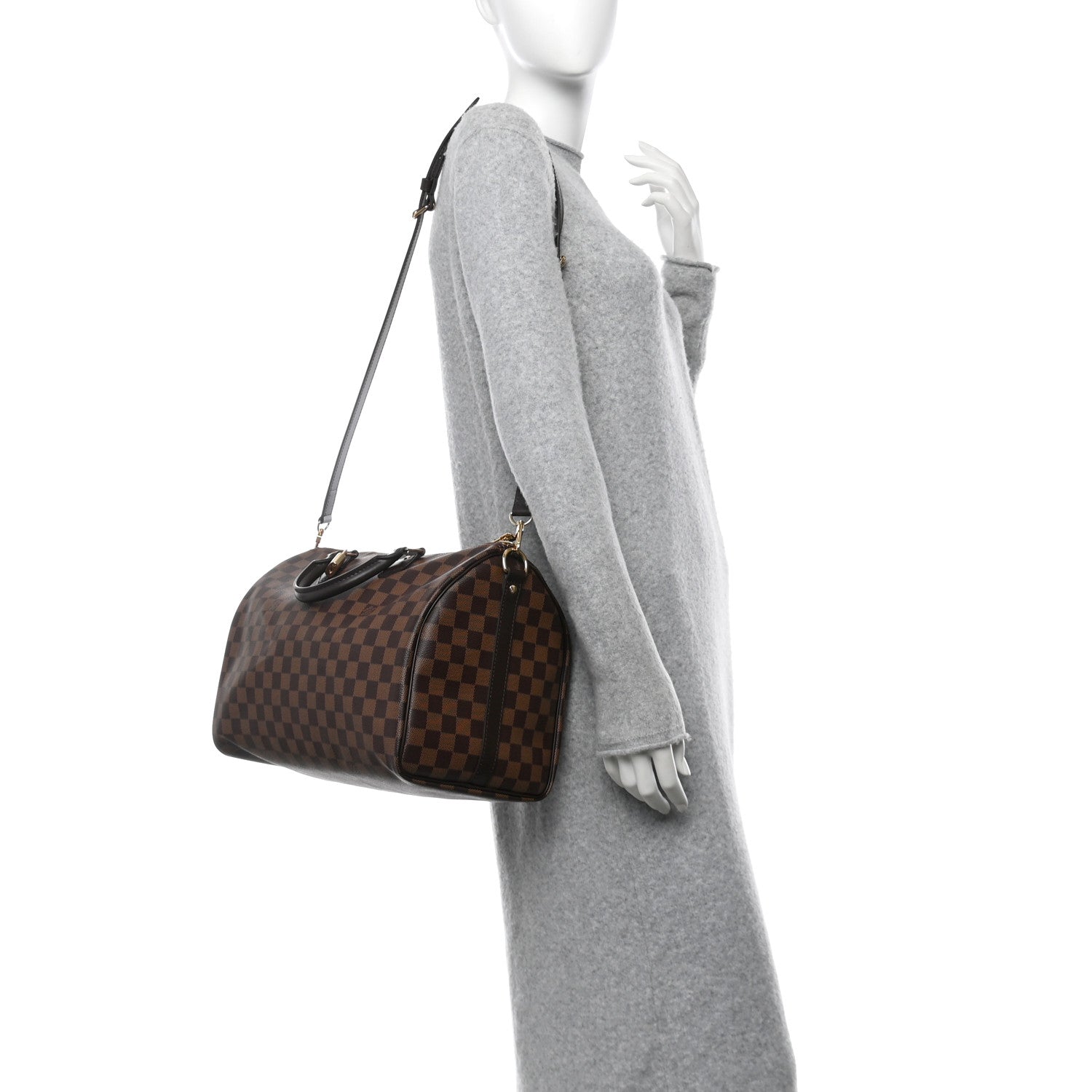 Louis Vuitton Damier Ebene Speedy Bandouliere 35 2 of 9