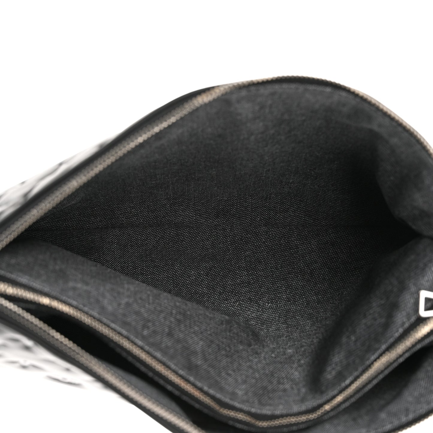 Lambskin Embossed Monogram Coussin MM Black Gray