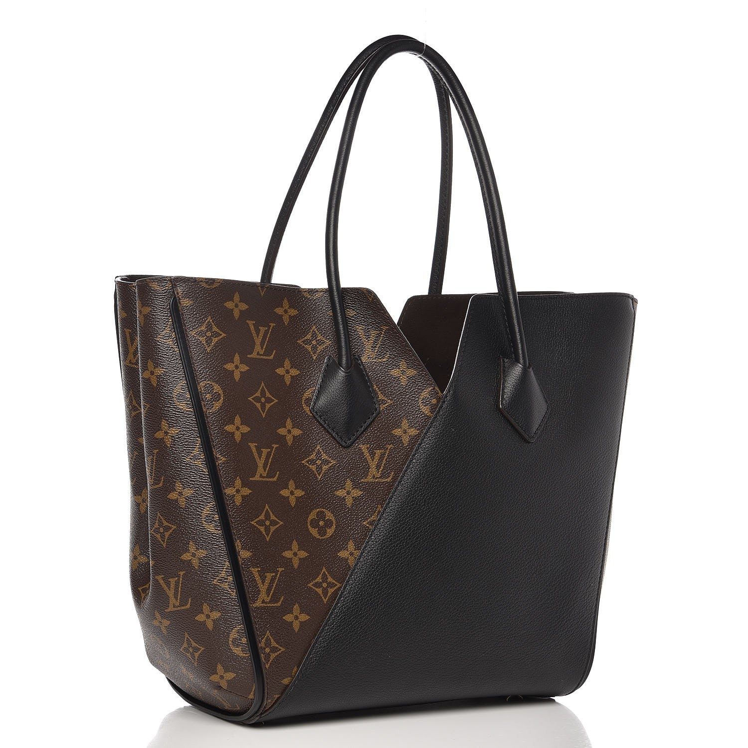 Louis Vuitton Calfskin Monogram Kimono Tote Black 3 of 8