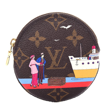Louis Vuitton Monogram 2016 Christmas Animation Round Coin Purse Rouge 1 of 8
