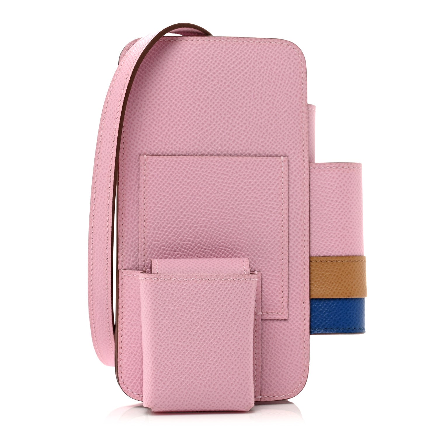 Hermes Epsom Hermesway Phone Case Mauve Sylvestre Chai Bleu Royale 1 of 7