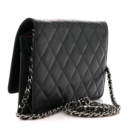 Chanel Calfskin Quilted Cambon Wallet on Chain WOC Black 3 of 12