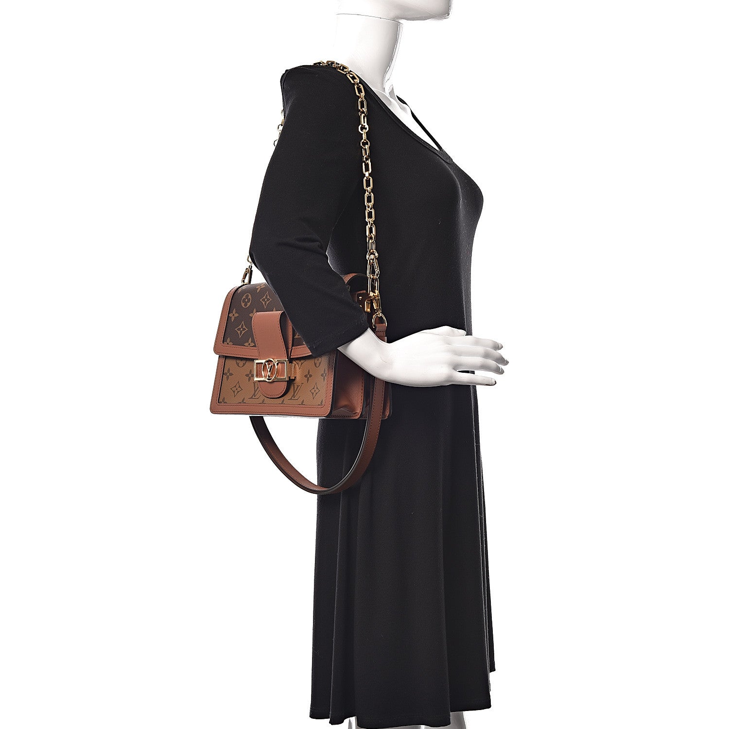 Louis Vuitton Reverse Monogram Dauphine MM 3 of 12