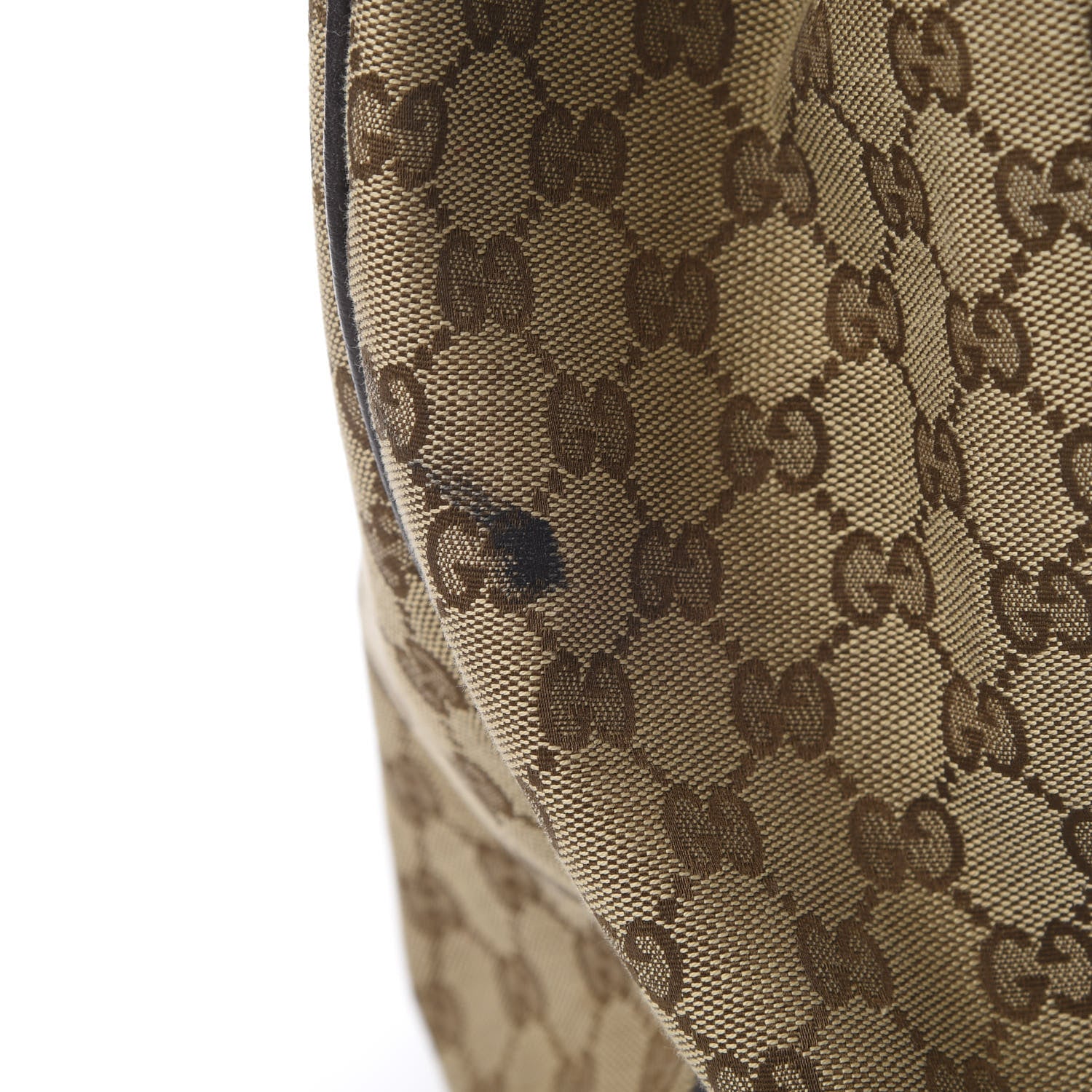 Gucci Monogram Dollar Calfskin Large Sukey Tote Beige Ebony Testa di Moro 13 of 13