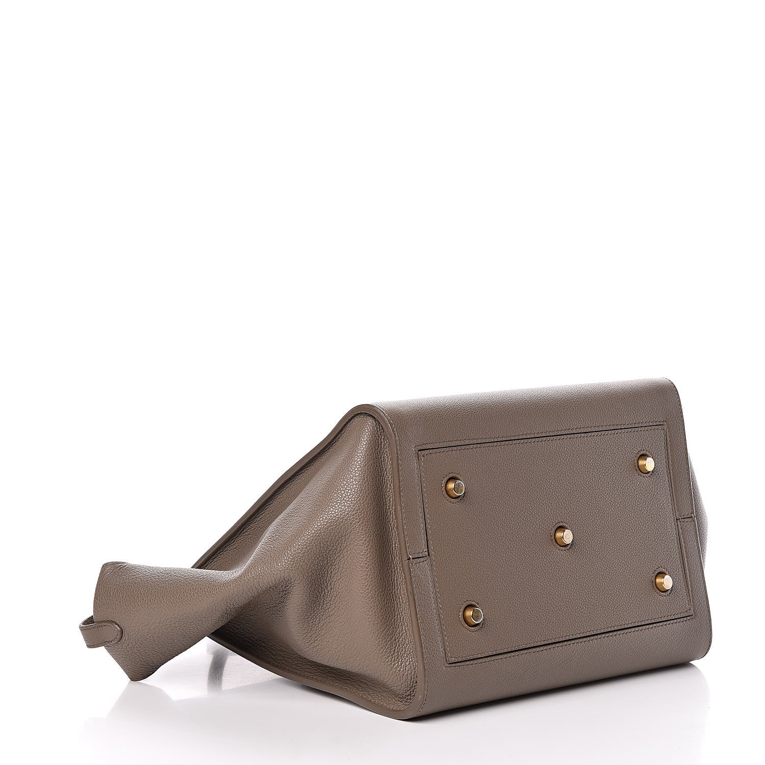 Celine Crisped Calfskin Medium Tie Knot Tote Taupe 5 of 31