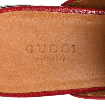 Gucci Malaga Kid Womens Princetown Slippers 37 Hibiscus Red 9 of 10