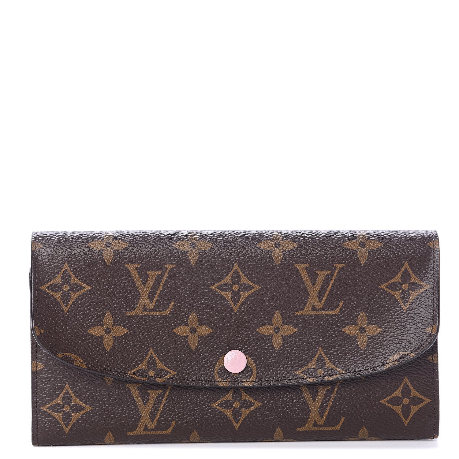 Louis Vuitton Monogram Emilie Wallet Rose Ballerine 1 of 5