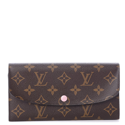 Louis Vuitton Monogram Emilie Wallet Rose Ballerine 1 of 5