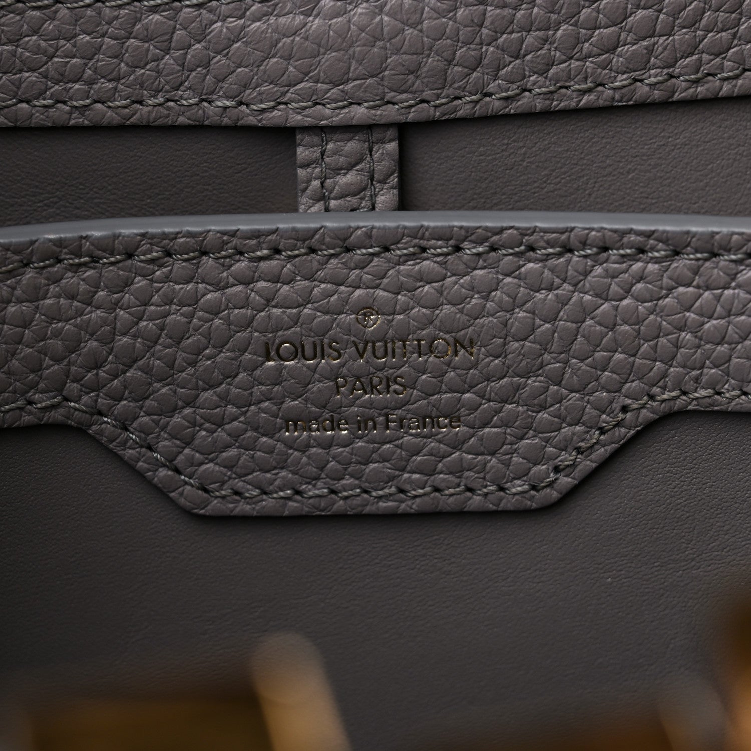 Louis Vuitton Taurillon Capucines MM Steeple Gray 6 of 13
